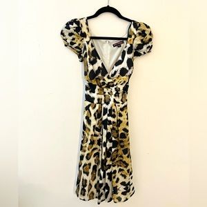100% silk vintage Betsey Johnson mini dress